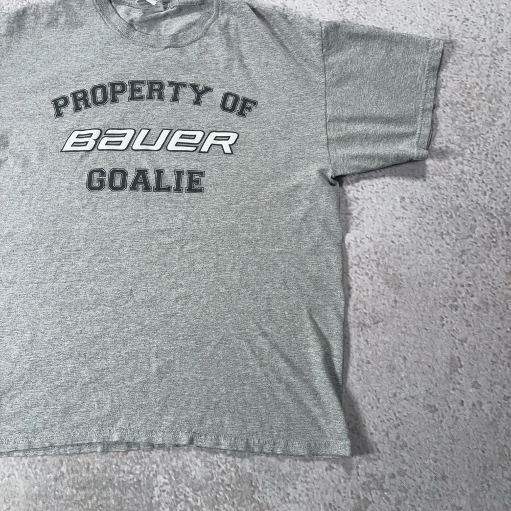 Vintage Y2K Bauer Hockey grey T-Shirt - Picture 5 of 7
